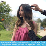 D-81 Hair Brush (Soft Nylon Quill Boar Bristles Cushion Brush) | Denman