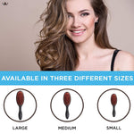 D-81 Hair Brush (Soft Nylon Quill Boar Bristles Cushion Brush) | Denman