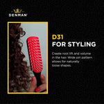 D-31 Medium Grooming Hair Brush (7 Row) | Denman