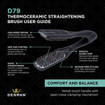 D-79 Thermo Straightening Brush (Boar Bristles) | Denman