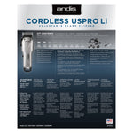 Cordless USPro Li Adjustable Blade Clipper | Andis