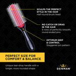 D-4 Classic Styler Brush (9 Row) | Denman